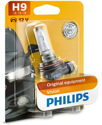 Bec Far H9 Pgj19-5 65W 12V Vision Philips