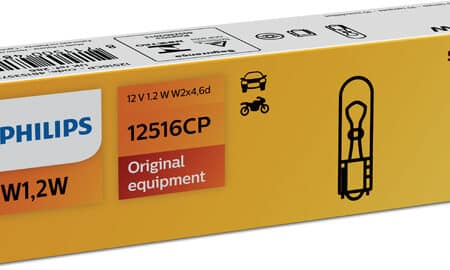 Bec Fara Soclu W1.2W 12V Set 10 Buc Philips