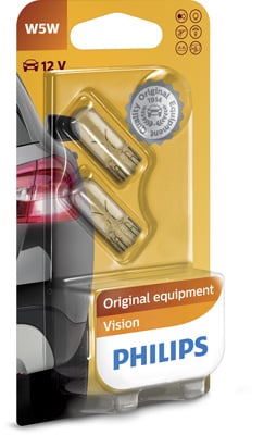 Set 2 Becuri Fara Soclu W5W 12V Philips