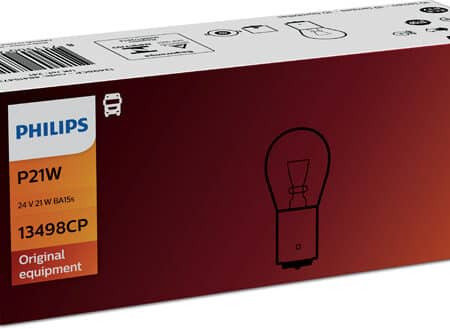 Bec Camion 24V P21W Ba15S Set 10 Buc Philips