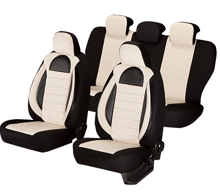 Set Huse Scaun Racing Bej
