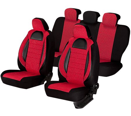 Set Huse Scaun Racing Rosu