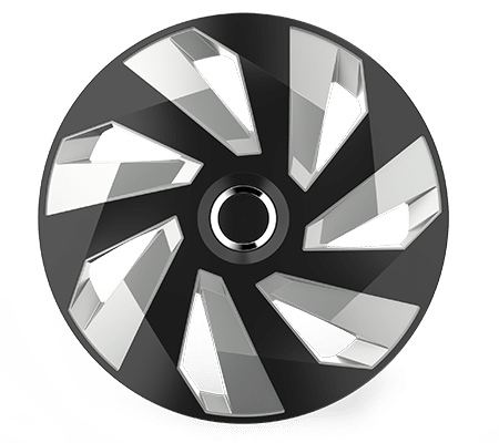 Set Capace Roti 15` Vector Rc Silver&Black