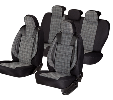 Set Huse Scaun Luxury Negru