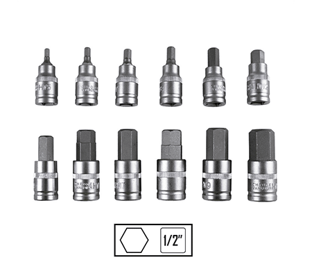 Set De 12 Piese 1/2Inch Imbusuri Hex. Jbm