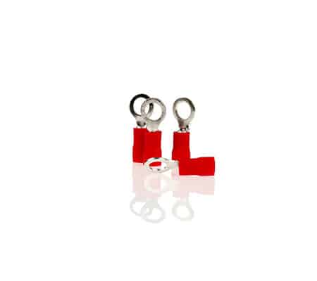Papuc Electric Auto Izolat Rosu Tip Circular 5.3Mm-Set 10 Buc