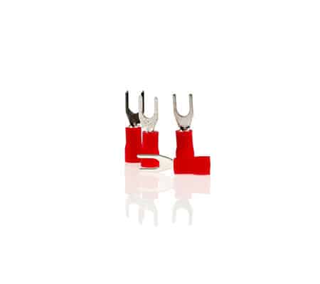 Papuc Electric Auto Izolat Rosu Tip Furca 4.3Mm-Set 10 Buc