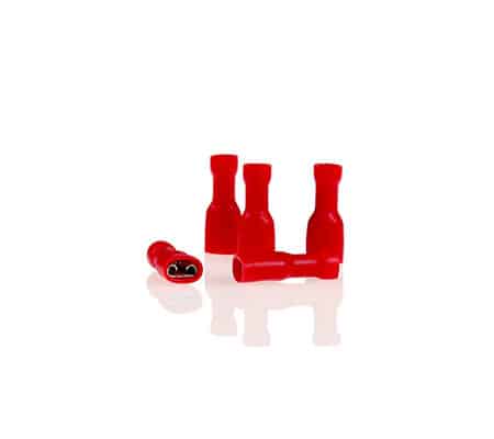 Papuc Electric Auto Complet Izolat Rosu Tip Tata 5.6Mm - Set 10