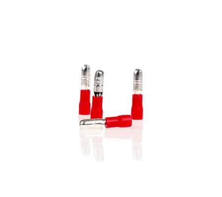 Papuc Electric Auto Izolat Rosu Tip Bila 4.0Mm - Set 10