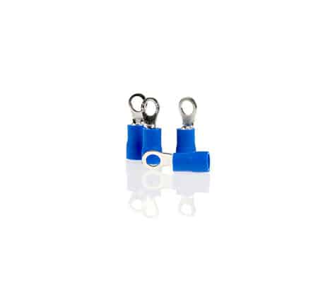 Papuc Electric Auto Izolat Albastru Tip Circular 4.3Mm-Set 10 Buc
