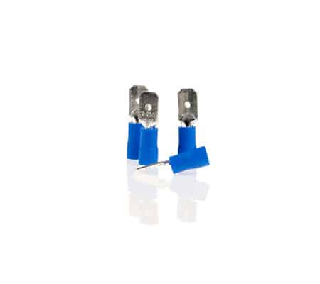 Papuc Electric Auto Izolat Albastru Tip Tata 6.35Mm - Set 10