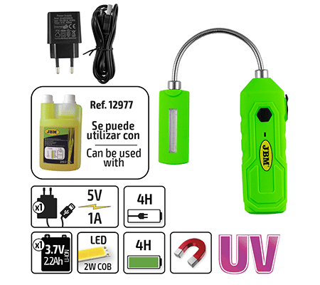 Lanterna Portabila Led - Uv Cu Baza Magnetica Jbm