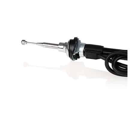 Antena Auto Exterior Extensibila Crom Universala Lungime 30Cm Cablu 1.3M