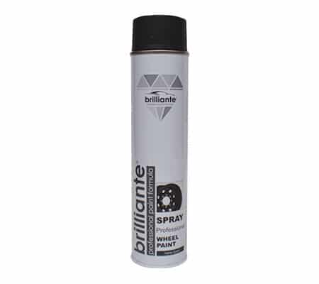 Vopsea Spray Pentru Jante Negru Mat 600 Ml Brilliante