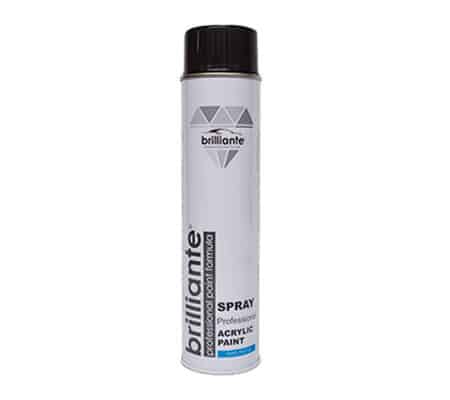 Vopsea Spray Acrilica Negru Lucios (Ral 9005) 600 Ml Brilliante