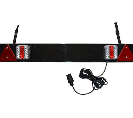 Bara Pentru Remorca Cu 2 Reflectoare Led Si 2 Triunghiuri Reflectorizante. Cablu De 5 M Jbm