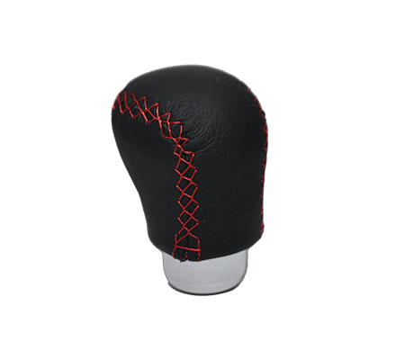 Ornament Schimbator Viteze Piele Neagra, Cusatura Rosie