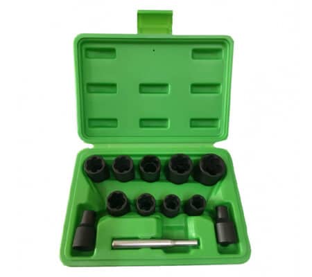 Trusa Tubulare Striate 3/8`Pt. Suruburi Uzate Si Antifurt 6 -19M Jbm