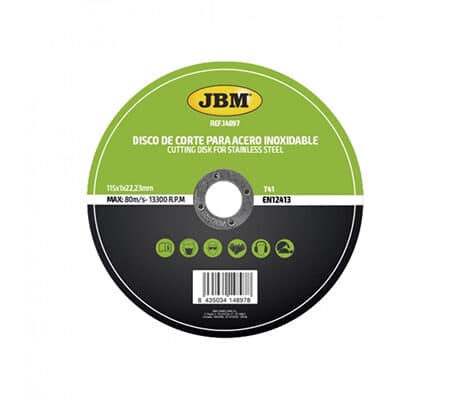 Disc De Taiere Debitare In Otel Inoxidabil 115 X 1 Mm T41 Jbm