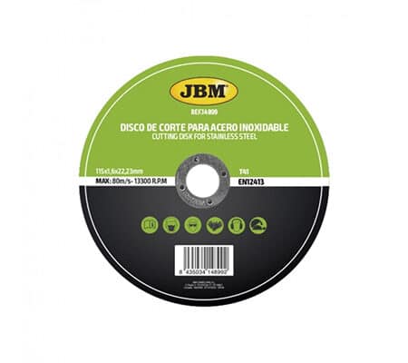 Disc De Taiere Debitare In Otel Inoxidabil 115 X 1.6Mm T41 Jbm