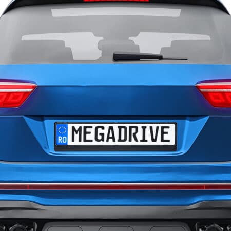 Suport Numar Inmatriculare Mega Drive Simplu Set 2 Buc
