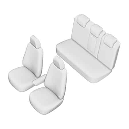 Set Huse Scaun Umbrella Pentru Volkswagen Golf 7 Comfort Line 2013 (Bancheta Fractionata) Cu Tetiere Spate In Forma De L