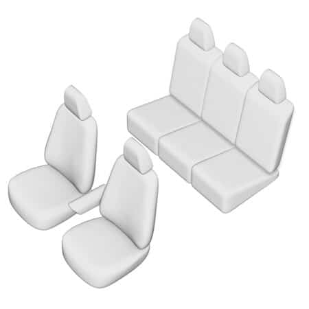 Set Huse Scaun Umbrella Pentru Volkswagen Sharan 5 Locuri 2000-2005 (Scaune Individuale Spate)