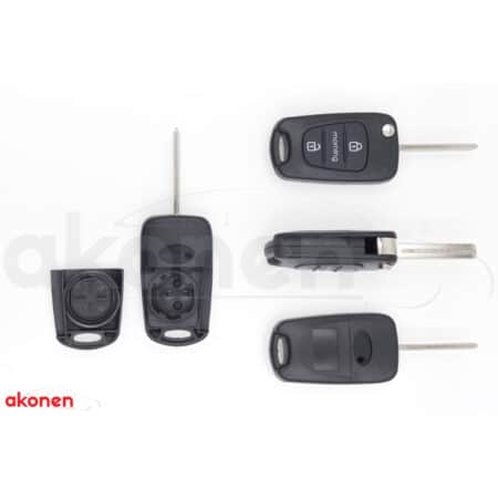 Carcasa Cheie Contact Pentru Kia C'Eed / C'Eed Pro / Morning / Picanto / Sportage, 3 Butoane, Cu Cheie
