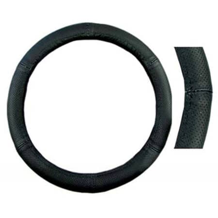 Husa Volan Piele Naturala Negru 47-48 Cm