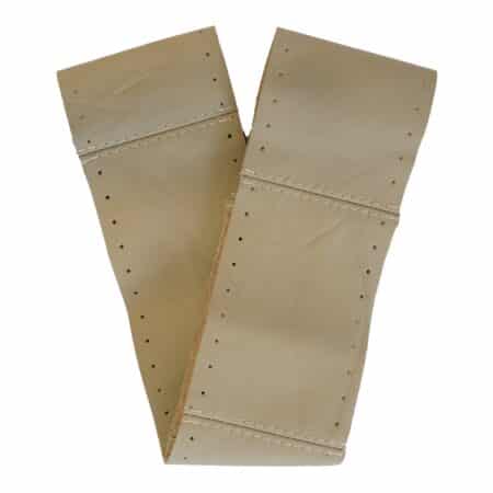 Husa Volan Cu Snur Piele Naturala Gri - Bej 36-39 Cm