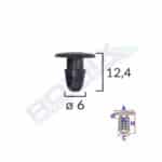 Clips Fixare Pentru Toyota/Lexus 6X12.4Mm - Negru Set 10 Buc 1 2650986.jpg
