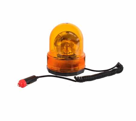 Girofar Orange Cu Baza Magnetica Cu Priza La 24V - Geko