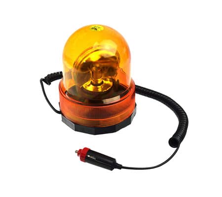 Girofar Orange Cu Baza Magnetica Cu Priza La 12V - Geko