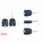 Carcasa Cheie Contact Pentru Citroen Berlingo / Saxo / Xsara Picasso 2 Butoane, Cu Cheie 1 2651773.jpg