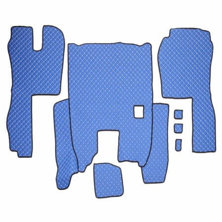 Set Covorase Piele Ecologica Truck Umbrella Pentru Scania Seria R 380-420 2005-2016 Manuala, Albastru