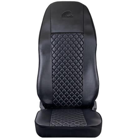 Set Huse Scaun Truck Umbrella Pentru Volvo Fh Euro 6 Piele Ecologica Neagra