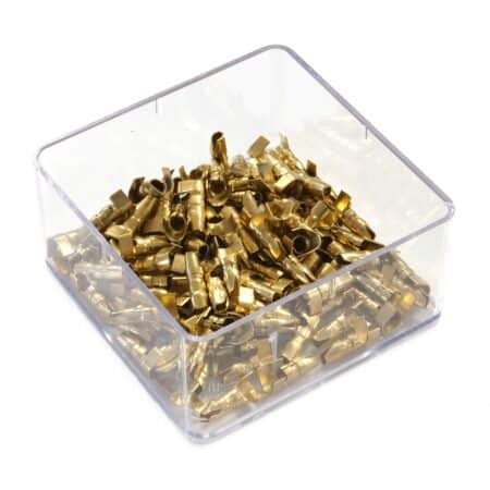 Set 100 Papuci Electrici Terminali Tip Teava Neizolati 4Mm