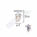 Clips Fixare Prag Pentru Mercedes 9X20.6Mm - Alb Set 10 Buc 1 34341.jpg