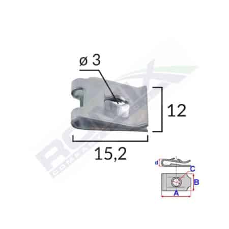 Clips Metalic Fixare Universal Set 25 Buc