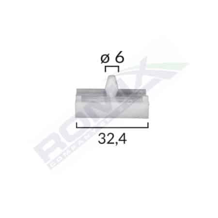 Clips Praguri Bmw 6X24Mm - Gri Set 10 Buc