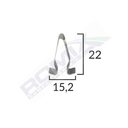 Clema Metalica Montaj Pentru Grup Vag 15.2X22Mm Set 10 Buc