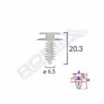 Clips Tapiterie Pentru Fiat/Lancia/Alfa Romeo - Alb Set 10 Buc 1 34517.jpg