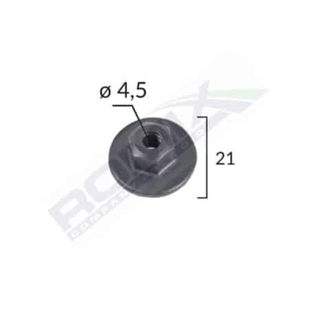 Piulita Bmw Mercedes Mini Vw Opel - Negru 21Mm Set 10 Buc