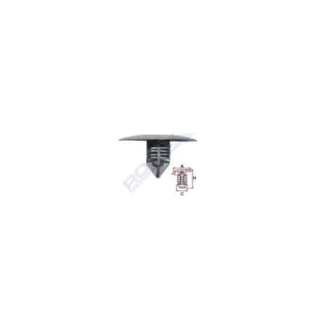 Clips Fixare Elemente Roata Pentru Dacia Renault - Gri Set 10 Buc