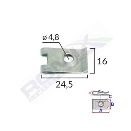 Clips Metalic Tapiterie Universal Set 10 Buc