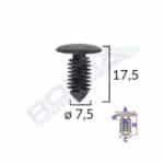 Clips Tapiterie Pentru Opel/Citroen/Peugeot - Negru Set 10 Buc 1 34644.jpg