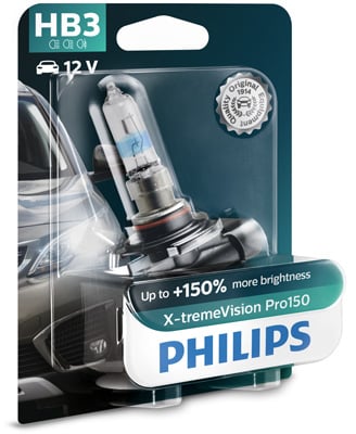 Bec Far Hb3 12V P20D 65W (Blister) X-Treme Vision Pro150 Philips