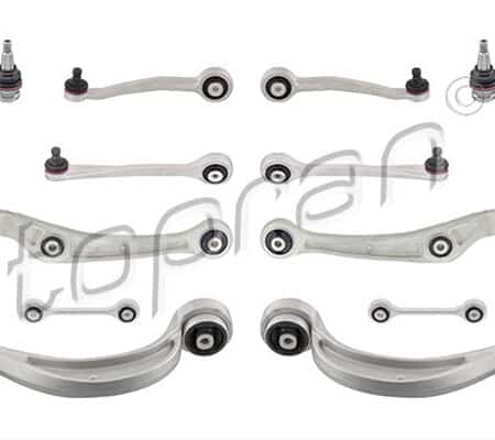 Set Suspensie (8 Brate + 2 Pivoti + 2 Bielete Antiruliu) Hans Pries TOPRAN Audi