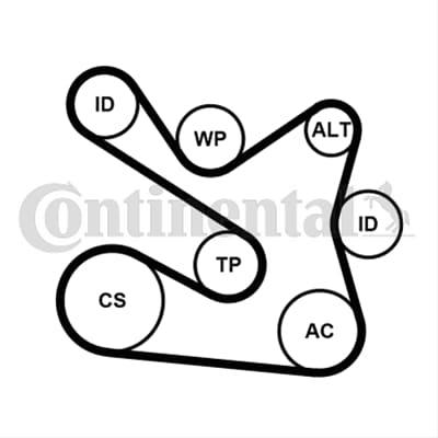Kit Curea Accesorii CONTITECH Renault