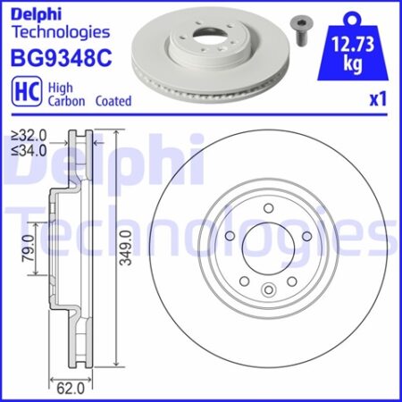 Disc Frana 1Buc DELPHI Land Rover